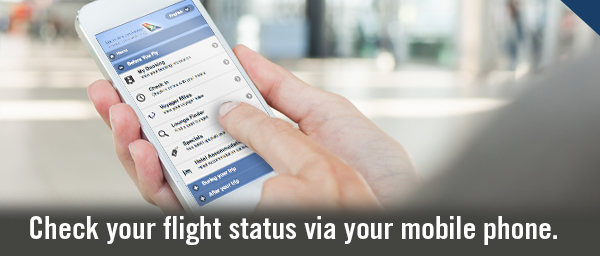 CHECK YOUR FLIGHT STATUS VIA YOUR MOBILE PHONE
